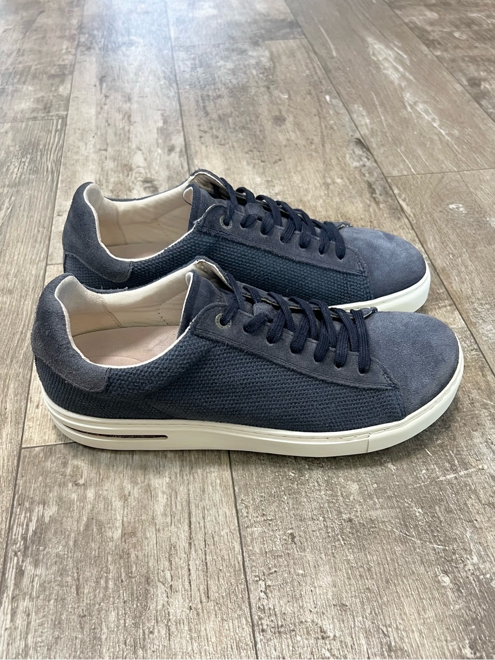 BIRKENSTOCK Bend Low Suede Cork Sneakers Mens 42 / 9-9.5 Midnight Navy Blue